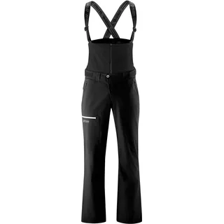 Funktionshose MAIER SPORTS "Diabas Bib M", Herren, Gr. 50, Normalgrößen, schwarz, 100% Polyester, Hosen Funktionshose, Von Berg- bis Hochtour begleitet diese wasserdichte Outdoor-Latzhose