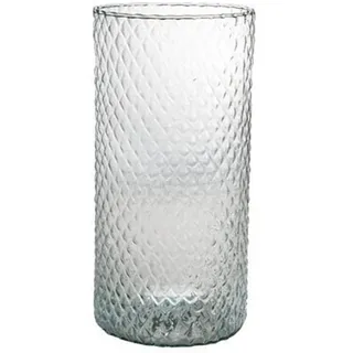 Vase , Klar , Glas , zylindrisch , 30 cm , mundgeblasen , Dekoration, Vasen, Glasvasen