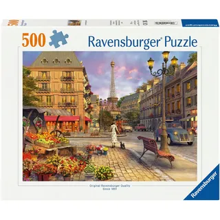 Ravensburger Puzzle 12000198 - Spaziergang durch Paris 500 Teile Puzzle für Erwachsene und Kinder ab 12 Jahren, Stadt-Puzzle Paris, Verschiedene Farben