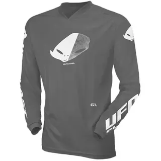 Ufo Radial Langarm-trikot - Grey - 3XS