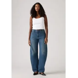 Levi's für Damen. 0039A-0001 Baggy Dad Barrel Jeans blau (25/32), Lässig, Baumwolle, Denim