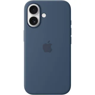 Apple iPhone 16 Silikon Case mit MagSafe blau
