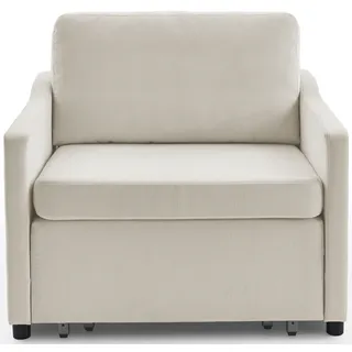 Atlantic Home Collection Schlafsessel Anella Cord 93 x 85 x 92 cm Beige mit Schlaffunktion
