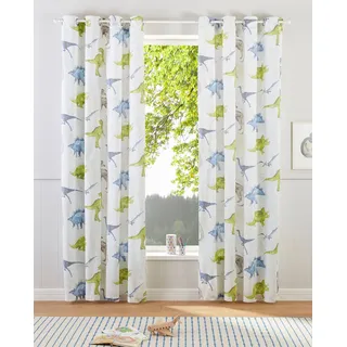 OTTO home Gardine »DINO« Ösen 1 Stk. tlg. Kindergardine, einseitig mit Dinosauriern bedruckt, bunt