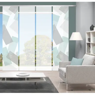 Vision S Schiebevorhang ¦ grün ¦ Synthetik ¦ Maße (cm): B: 60 H: 260