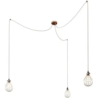 Creative Cables Spider Drop 3 Falls Hängelampe - Copper - One Size