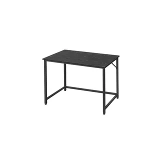 VASAGLE Schreibtisch, schwarz rechteckig, 4-Fuß-Gestell schwarz 100,0 x 50,0 cm,