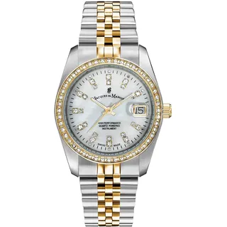 Jacques Du Manoir Damenuhr - Inspiration, 36 mm Analog Quarzuhr mit Edelstahl Armband