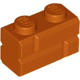 100 Stück LEGO, Teile Nr. 98283 in Dunkelorange (Dark Orange)