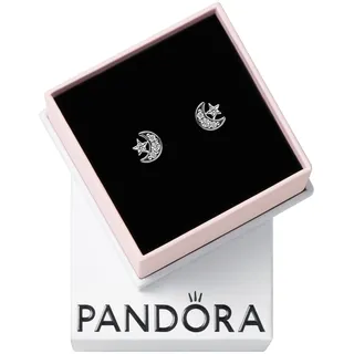 Pandora Ohrstecker Mond & Stern Silber 292990C01