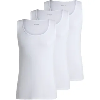 Boss 10271762 ärmelloses T-shirt 3 Einheiten - White - M
