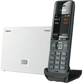 Gigaset Comfort 520A IP Base - DECT-Basis-Station mit Telefon und Anrufbeantworter, bis zu 6 Mobilteile, VoIP, Zugriff auf Google & Office 365-Kontakte [Kompatibel in DE, IT, FR, NL, BE, Che, AUT]