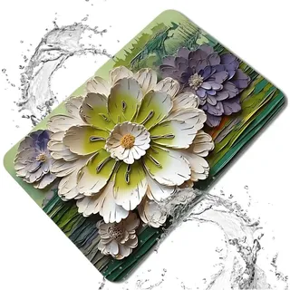 EDIBAZZAR | Rutschfeste Badematte mit Blumen 40x60 cm