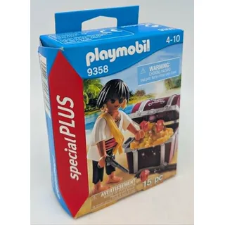 PLAYMOBIL 9358 Pirat mit Schatzkiste