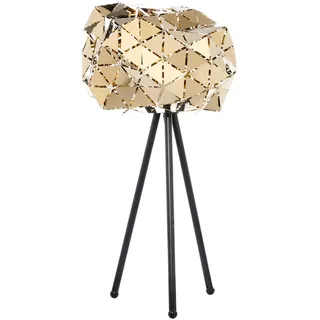 Tischleuchte , Goldfarben , Metall , rund , 35x65x35 cm , Eec , einfach zu transportieren , Lampen & Leuchten, Innenbeleuchtung, Tischlampen, Tischlampen