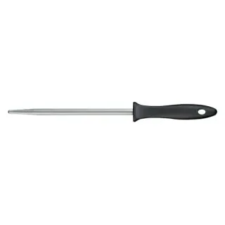 Fiskars Essential Wetzstahl, 20 cm, Hochwertiger Messerschärfer aus Edelstahl, 1 Wetzstahl