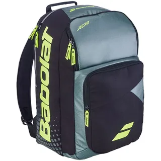 Babolat Pure Aero Rucksack - Metallic Grey / Black / Fluo Yellow - One Size