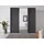 Schwebetürenschrank OTELI 278 x 214 x 68 cm Schwarz