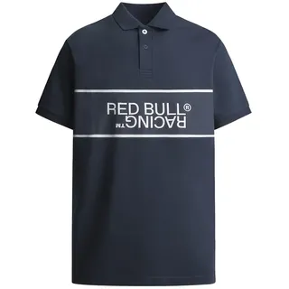 Red Bull Racing Panel Print Logo Kurzarm-poloshirt - Dulwich Blue - S