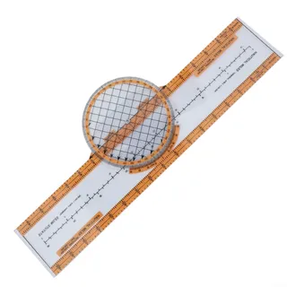 Schieberegel Flugcomputer für Luftfahrt Training Navigation Leichter Plastikmesser Winkel Distanz Orange(CRP-5)