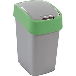 Flip Bin 9 l silber/grün