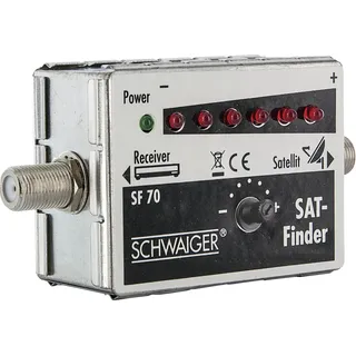 Schwaiger SAT-Finder SF70 531 6 LED Anzeige + Ton