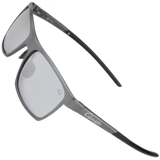 Gamakatsu G-Glasses Alu Light Grey White Mirror) - Hellgrau