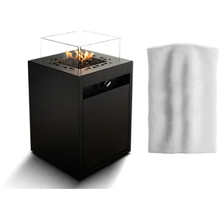 Planika Feuerstelle Square Ø 79,7 cm Schwarz