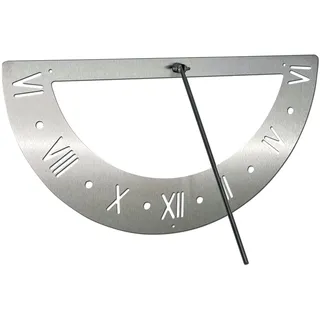 DanDiBo Ambiente DanDiBo Sonnenuhr Edelstahl für die Wand 70 cm Rostfrei 96206 Ausrichtbar Wetterfest Gartenuhr Modern Metall