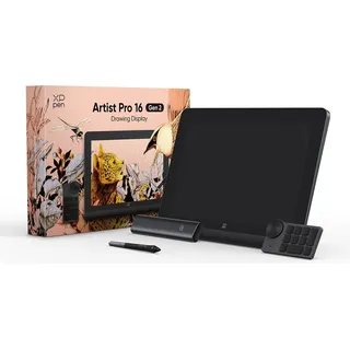 xppen Artist Pro 16 (2. Generation) + RC Grafiktablet - Schwarz/Grau
