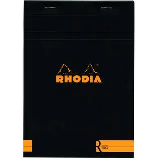 Rhodia Notizblock DIN A5 liniert Schwarz