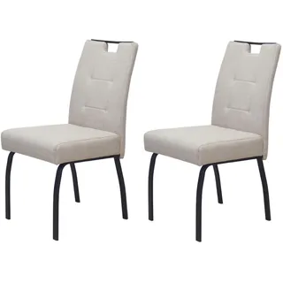 Hela Esszimmerstuhl LINZ Polyester beige 2er Set