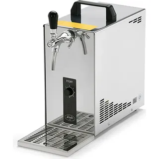 Zapfanlage, Bierzapfanlage, Bierkoffer, Durchlaufkühler PYGMY 25 1-leitig Trockenkühler, 35 Liter/h, 5/8 Anschluss, Green Line