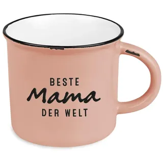 Grafik  Werkstatt Kaffeetasse vintage| Keramik Becher zum verschenken | 400 ml | Beste Mama der Welt,