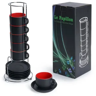 MiaMio Espressotasse 0,075 l Rot 6 St.