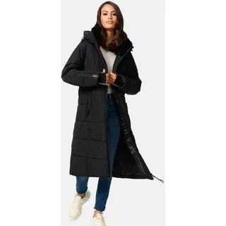 Marikoo Zuraraa lange Steppjacke Schwarz 3XL