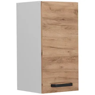 Vicco Hängeschrank R-Line Goldkraft Eiche 30 cm , Honigeiche, Weiß , Holzwerkstoff , 1 Fächer , Rechteckig , 30x60x31 cm , Küchen, Küchenmöbel, Küchenschränke, Küchenoberschränke