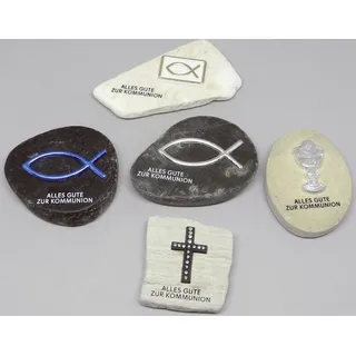 Dekofigur Kommunion sort. - Grau