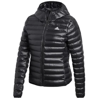 adidas Daunenjacke Varilite Hooded (wind- und wasserabweisend, Kapuze) schwarz Damen