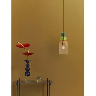 Nova Luce Pendelleuchte MURANO - Gold, Grün, Orange
