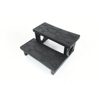 Steinbach Doppelstufe schwarz 70 x 33 x 22 cm