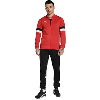 Puma Herren Teamrise Tracksuit Trainingsanzug, PUMA Red-PUMA Black, XXL EU