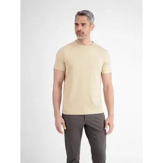 Lerros T-Shirt »LERROS Basic T-Shirt mit Logostitck, unifarben«