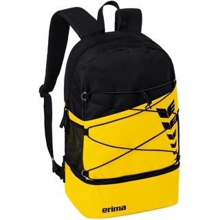 Erima Six Wings Rucksack mit Bodenfach, gelb/schwarz, 1