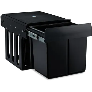 Relaxdays Einbaumülleimer 15 l Schwarz