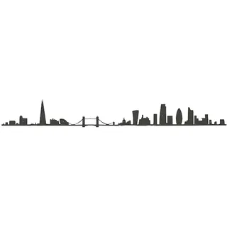 The Line - London V2 - Wanddeko Silhouette - Skyline - 50 cm - schwarz