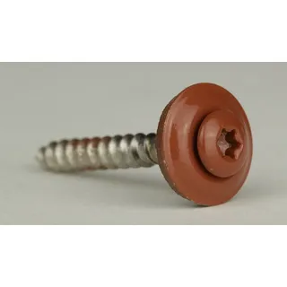 Spenglerschrauben A2 4,5x80 - DS 15mm / TX 20 (2-teilig) - Kupferbraun - RAL 8004