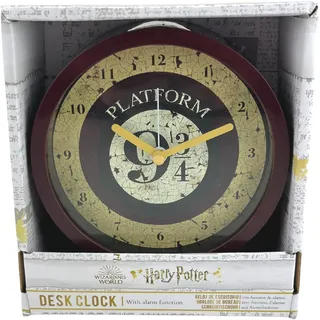 Harry Potter Wecker (Plattform 9 3/4 5") 12cm Durchmesser - Offizielles Lizenzprodukt