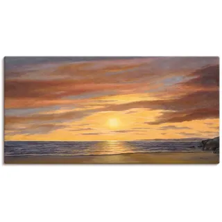 Artland Wandbild "Sonne am Strand" Strand 1 Stk. tlg. als Alubild, Leinwandbild in verschied. Größen, farbe bild(er): braun