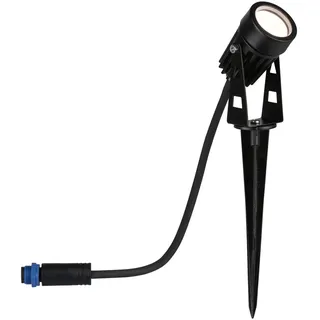 Paulmann Außenstrahler Metall H 16,5 cm IP44 3W 150 lm warmweiß schwarz